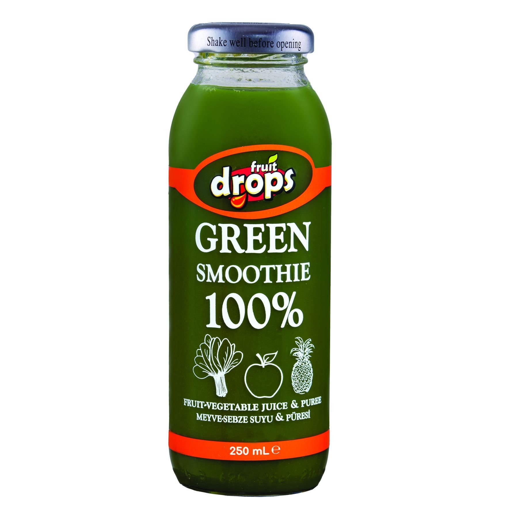 100% Green Smoothie, 250 ml, Adet