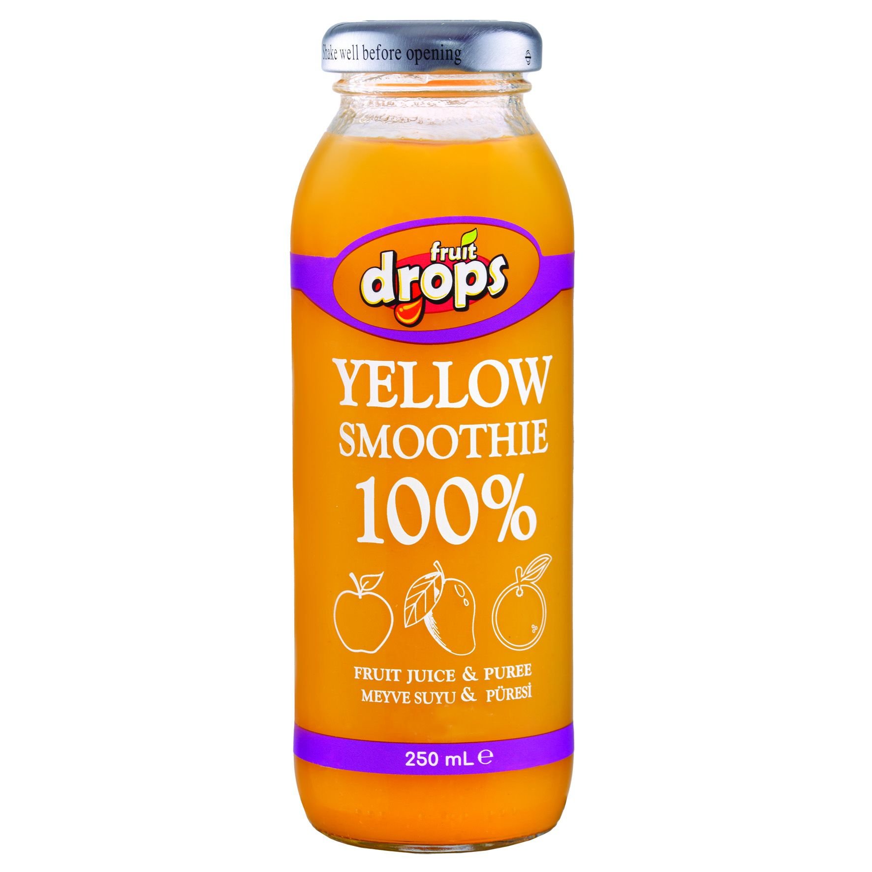 100% Yellow Smoothie, 250 ml, Adet