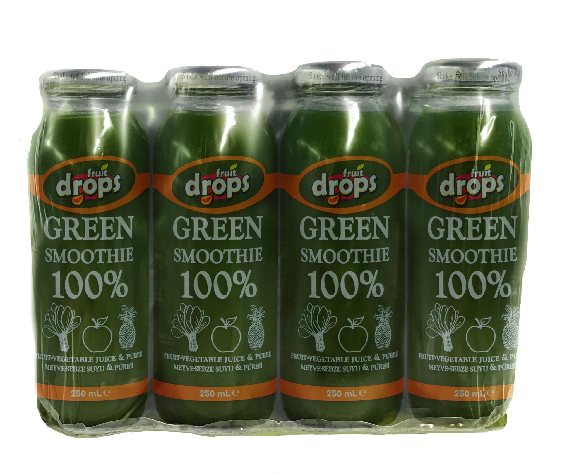 100% Green Smoothie, 12 Adet,250 ml