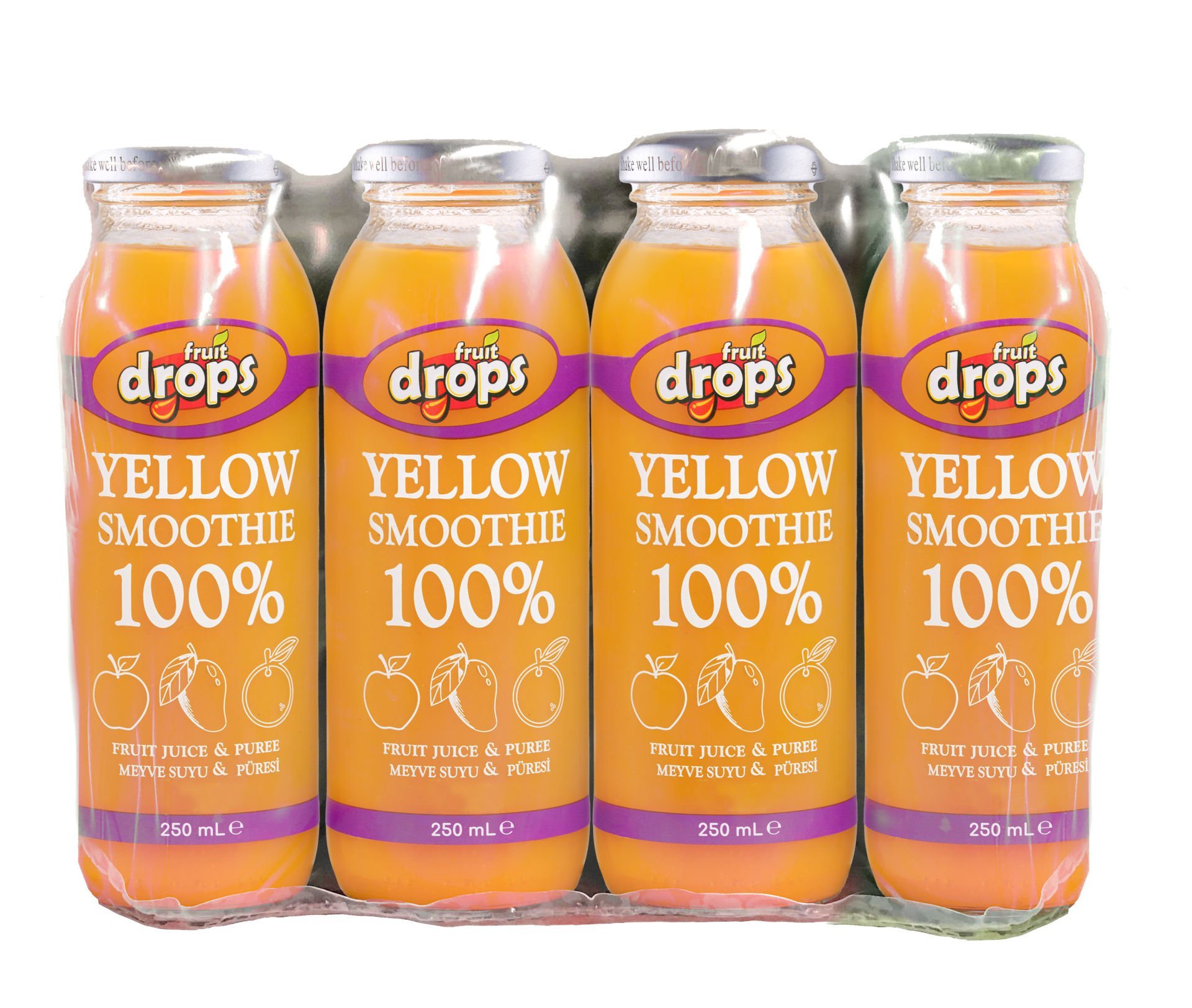 100% Yellow Smoothie, 12 Adet,250 ml