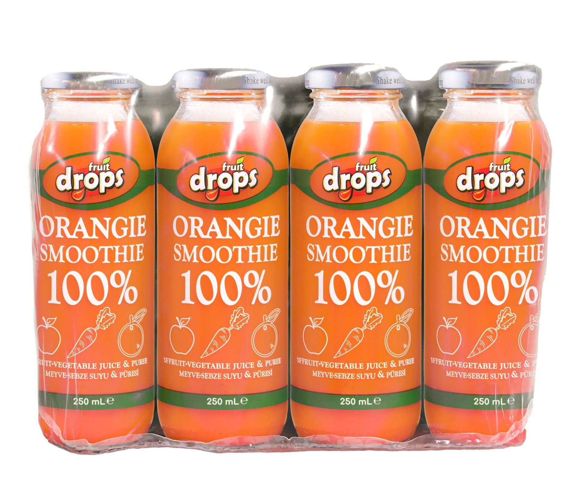 100% Orangie Smoothie, 12 Adet,250 ml