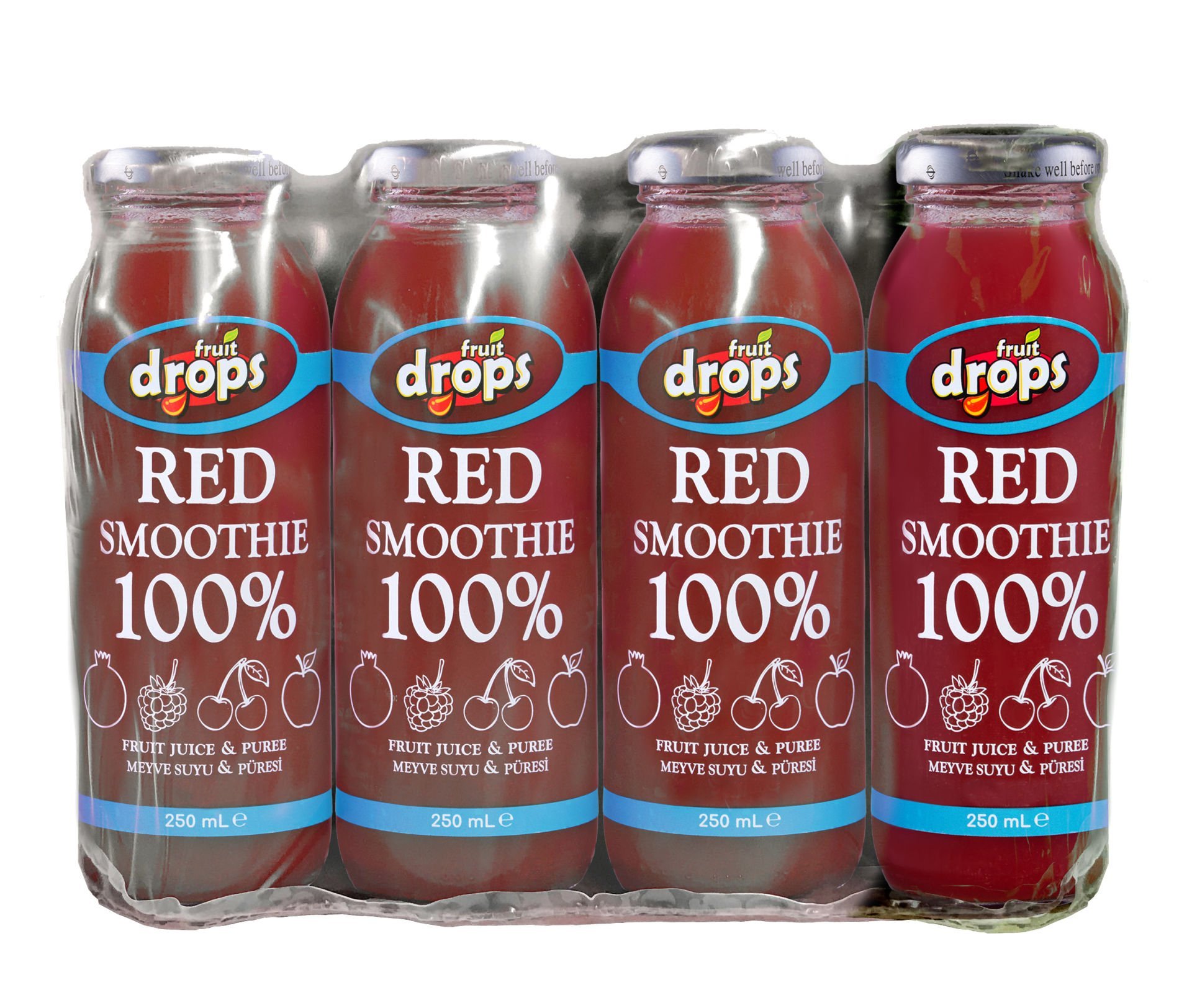 100% Red Smoothie, 12 Adet,250 ml