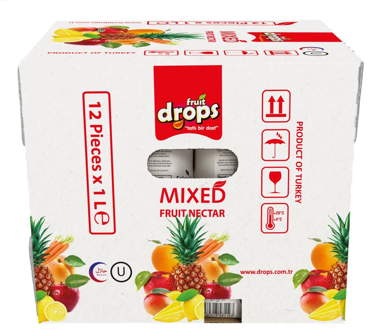 Karışık Meyve Nektarı 1 L, 12 adet