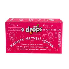 Fruıt Drops Karışık Meyveli İçecek Renkli 200X20